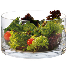 Diamante 22cm Cylindrical Glass Salad Bowl