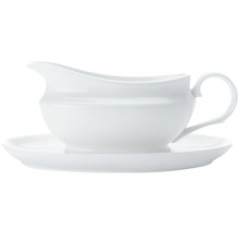 2 Piece White Basics 550ml Gravy Boat & Saucer Set