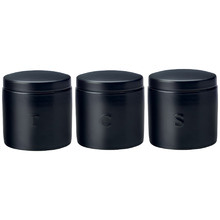 Black Epicurious 500ml Porcelain Canister
