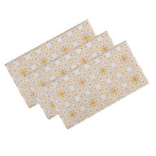Gold Starry Night Cotton Napkins (Set of 3)