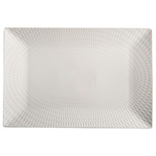 White Basics Diamonds 36 x 25cm Porcelain Platter