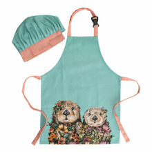Maxwell & Williams 2 Piece Kids' Marini Ferlazzo Wild Planet Sea Otters Apron & Hat Set