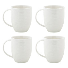 White Basics 370ml Coupe Mugs (Set of 4)