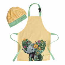 Maxwell & Williams 2 Piece Kids' Marini Ferlazzo Wild Planet Elephant Apron & Hat Set