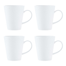 White Basics 350ml Porcelain Mugs (Set of 4)