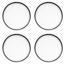 Caviar 28cm Porcelain High Rim Plates (Set of 4)