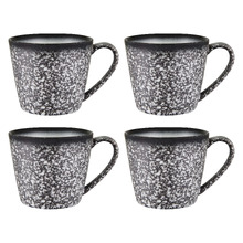 Caviar 420ml Porcelain Conical Mugs (Set of 4)