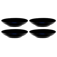 Midnight Caviar 25.7cm Porcelain Bowls (Set of 4)