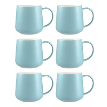 Cafe Life 420ml Porcelain Mugs (Set of 6)