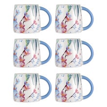 Royal Botanic Gardens Eucalyptus Bloom II 350ml Porcelain Mugs (Set of 6)