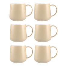 Cafe Life 420ml Porcelain Mugs (Set of 6)