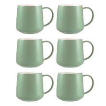 Cafe Life 420ml Porcelain Mugs (Set of 6)