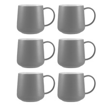 Cafe Life 420ml Porcelain Mugs (Set of 6)