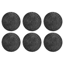 Table Accents Metallic Round Placemats (Set of 6)