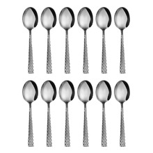 Diamonds Stainless Steel Teaspoons (Set of 12)
