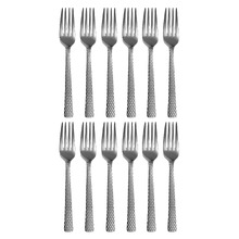 Diamonds Stainless Steel Table Forks (Set of 12)