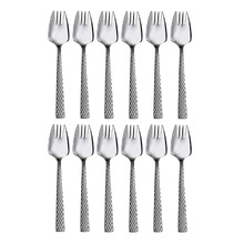 Diamonds Stainless Steel Buffet Forks (Set of 12)