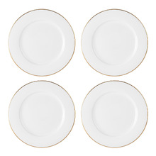 White 19.2cm Porcelain Rim Side Plates (Set of 4)