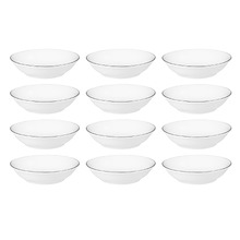 White 9.5cm Porcelain Sauce Dishes (Set of 12)