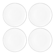 White 19cm Porcelain Coupe Side Plates (Set of 4)
