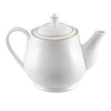 White 1L Porcelain Teapot