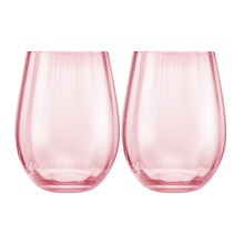 Wicked 540ml Ribbed Stemless Glasses (Set of 2)