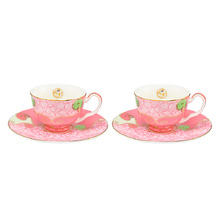 Glinda Wicked 85ml Porcelain Demi Cups & Saucers (Set of 2)