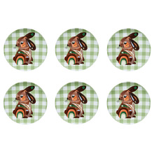 Green Pete Cromer Barn Friends Bunny 20cm Plates (Set of 6)