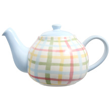 Olde English Check Porcelain Teapot