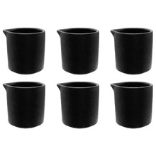 Caviar 180ml Porcelain Pourer Jugs (Set of 6)