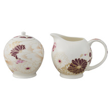 2 Piece Kimono Bone China Sugar & Creamer Jar Set