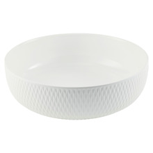 White Basics Diamonds Porcelain Serving Bowl