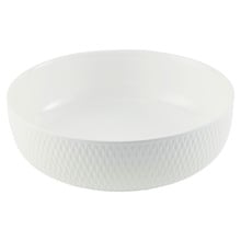 White Basics Diamonds Porcelain Serving Bowl