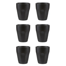 Caviar Black 90ml Porcelain Espresso Cups (Set of 6)