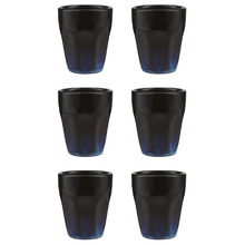 Caviar Midnight 90ml Porcelain Espresso Cups (Set of 6)