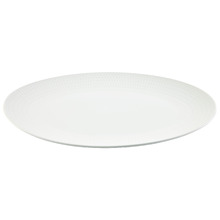 White Basics Diamonds Porcelain Oval Platter