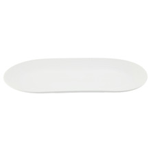 White Basics Diamonds Porcelain Oblong Platter