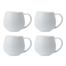 White Basics 470ml Porcelain Mugs (Set of 4)