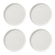 White Basics High Rim Dinner Plates (Set of 4)