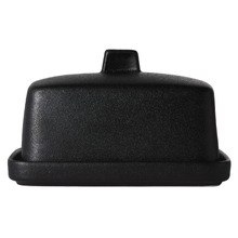 Black Caviar Porcelain Butter Dish