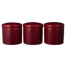 3 Piece Bordeaux Epicurious Canister Set