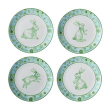 4 Piece Clover & Cottontail 20.7cm Side Plate Set