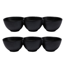 Black Caviar Serving Bowls (Set of 2)