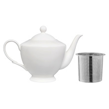 White Basics 1L Porcelain Teapot with Infuser