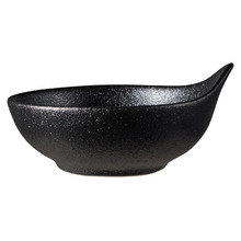 Black Caviar Handled Porcelain Sauce Bowls (Set of 12)