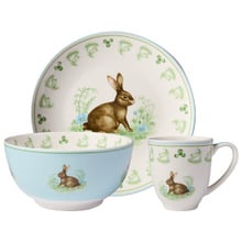 Maxwell & Williams 3 Piece Kids' Clover & Cottontail Dinner Set