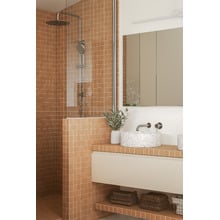 Como 390mm Round Terrazzo Above Counter Basin With 32mm Waste