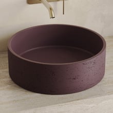Concrete 390mm Round Above Counter Basin