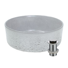 Murloc 313mm Round Concrete Mini Basin & Waste Set