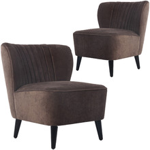 Rosie Chenille Armchairs (Set of 2)